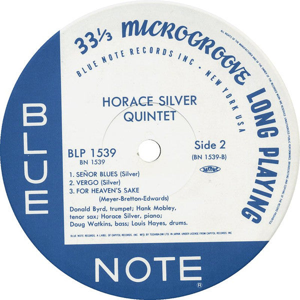 The Horace Silver Quintet - 6 Pieces Of Silver (Vinyl, LP, Album, Limited Edition, Reissue, Mono) Near Mint (NM or M-) / Very Good Plus (VG+)