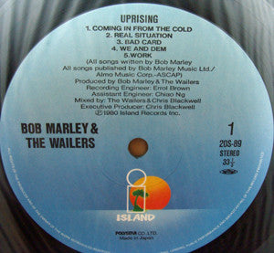 Bob Marley & The Wailers - Uprising (Vinyl, LP, Album) Near Mint (NM or M-) / Very Good Plus (VG+)