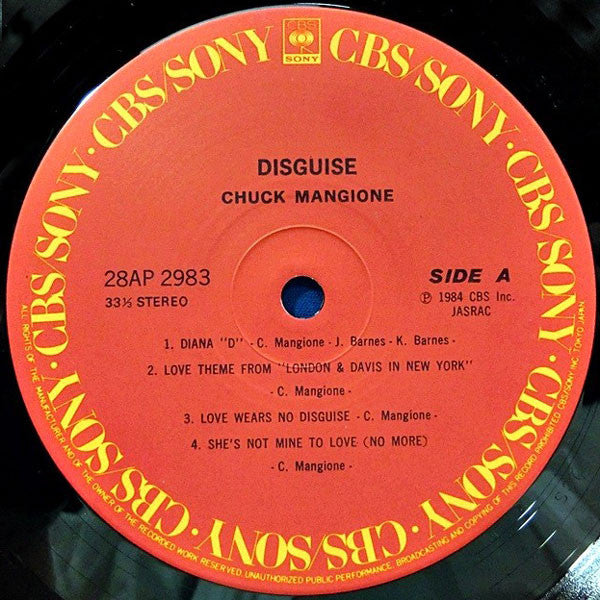 Chuck Mangione - Disguise (Vinyl, LP, Album) Very Good Plus (VG+) / Very Good Plus (VG+)