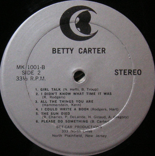 Betty Carter - Betty Carter (Vinyl, LP, Album) Very Good (VG) / Very Good (VG)
