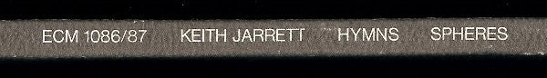 Keith Jarrett - Hymns Spheres (2xVinyl, LP, Album, Reissue, Stereo) Very Good (VG) / Very Good Plus (VG+)
