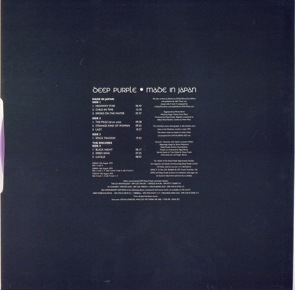 Deep Purple - Made In Japan (2xVinyl, LP, Album, Limited Edition, Numbered, Reissue, Remastered) Very Good Plus (VG+) / Very Good Plus (VG+)