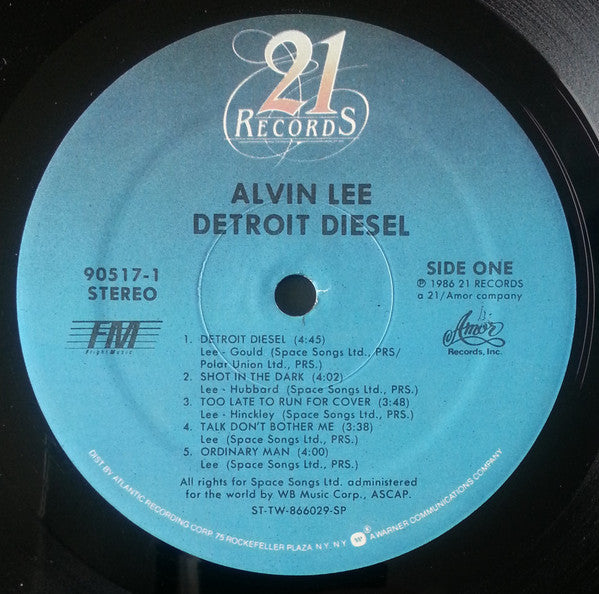 Alvin Lee - Detroit Diesel (Vinyl, LP, Album) Near Mint (NM or M-) / Near Mint (NM or M-)