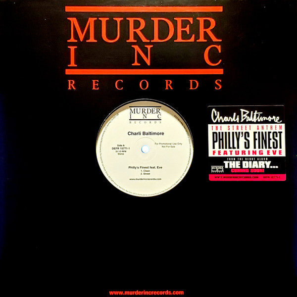 Charli Baltimore - Philly's Finest (Vinyl, 12", Promo) Very Good Plus (VG+) / Very Good Plus (VG+)