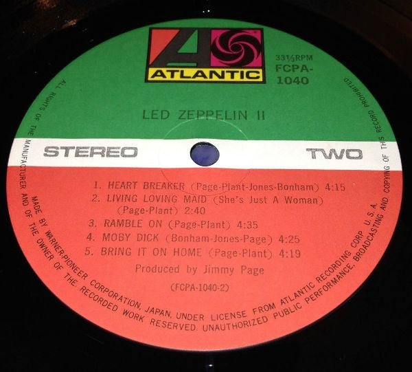 Led Zeppelin - Led Zeppelin II (Vinyl, LP, Album, Club Edition, Rei...
