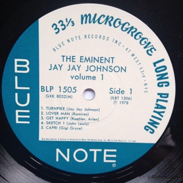 JJ Johnson - The Eminent Jay Jay Johnson Volume 1 (Vinyl, LP, Compilation, Reissue, Mono) Very Good Plus (VG+) / Very Good Plus (VG+)