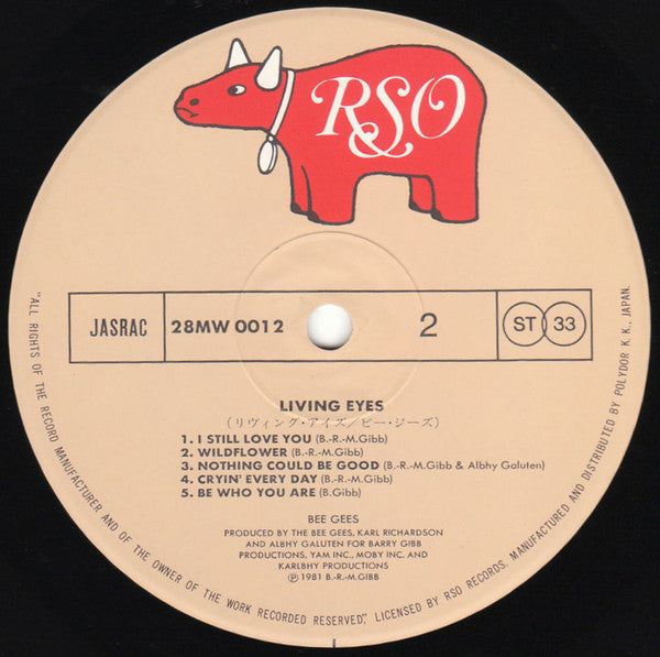 Bee Gees - Living Eyes (Vinyl, LP, Album, Stereo)