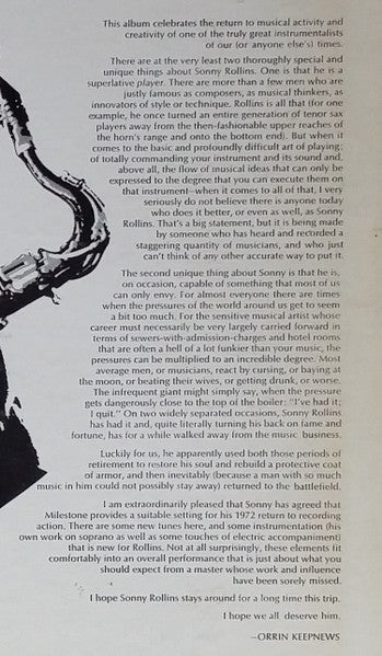 Sonny Rollins - Next Album (Vinyl, LP, Album, Reissue, Stereo)