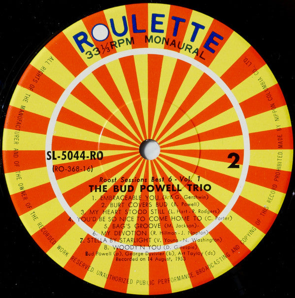 The Bud Powell Trio - The Bud Powell Trio (Vinyl, LP, Compilation, ...