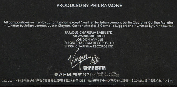 Julian Lennon - Valotte (Vinyl, LP, Album)