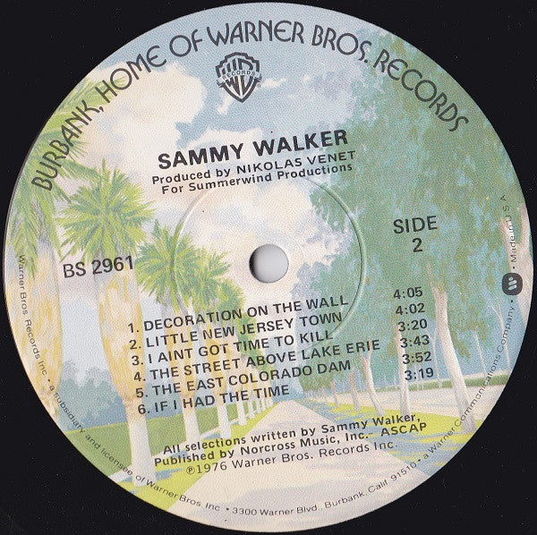 Sammy Walker - Sammy Walker (Vinyl, LP, Album) Good Plus (G+) / Good Plus (G+)
