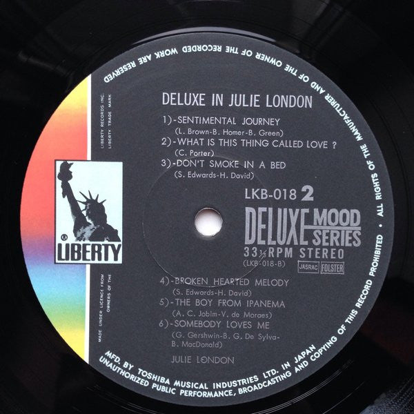 Julie London - Deluxe In Julie London (Vinyl, LP, Compilation, Delu...