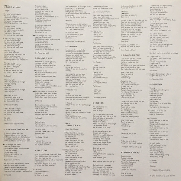 Chaka Khan - I Feel For You (Vinyl, LP, Album)