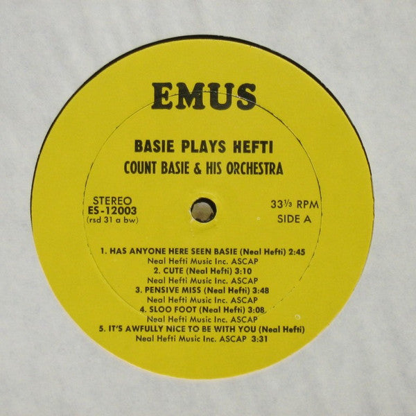 Count Basie - Basie Plays Hefti (Vinyl, LP, Album, Reissue, Stereo) Very Good (VG) / Very Good (VG)