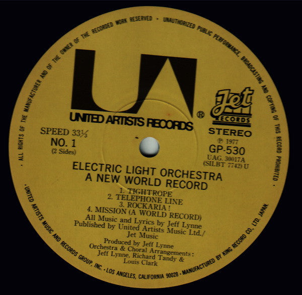 Electric Light Orchestra - A New World Record (Vinyl, LP, Album, Re...