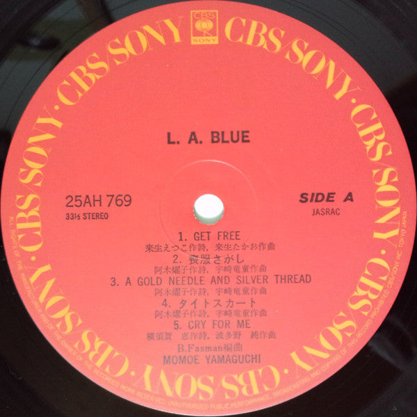 Momoe Yamaguchi - LA Blue = L・A・Blue (Vinyl, LP, Album, Stereo) Very Good Plus (VG+) / Very Good Plus (VG+)