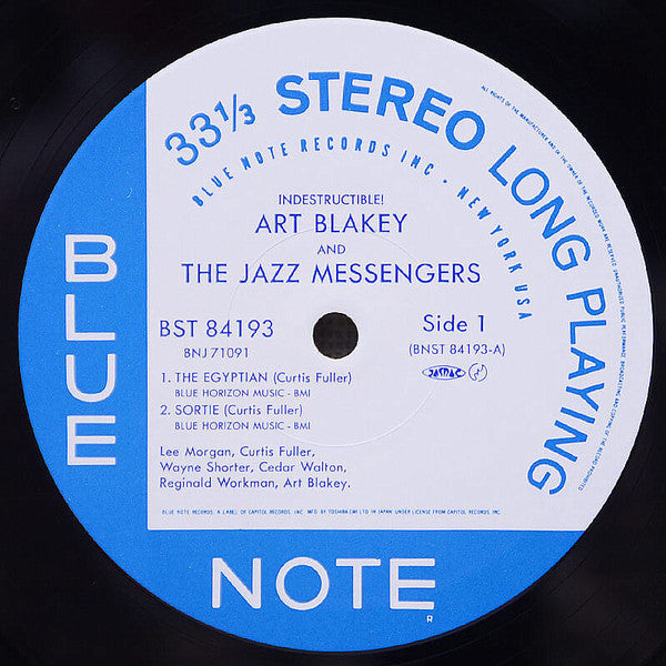 Art Blakey & The Jazz Messengers - Indestructible (Vinyl, LP, Album, Reissue, Stereo) Near Mint (NM or M-) / Near Mint (NM or M-)