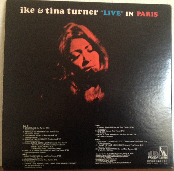Ike & Tina Turner - Live In Paris (2xVinyl, LP, Album) Good Plus (G+) / Good Plus (G+)