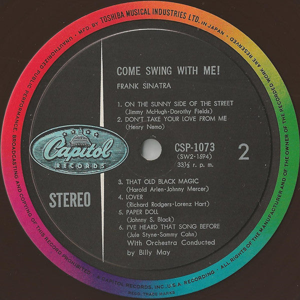 Frank Sinatra - Come Swing With Me! (Vinyl, LP, Album, Stereo) Good Plus (G+) / Very Good (VG)