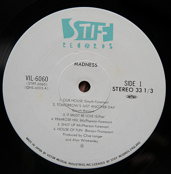 Madness - Madness (Vinyl, LP, Compilation) Very Good Plus (VG+) / Very Good (VG)