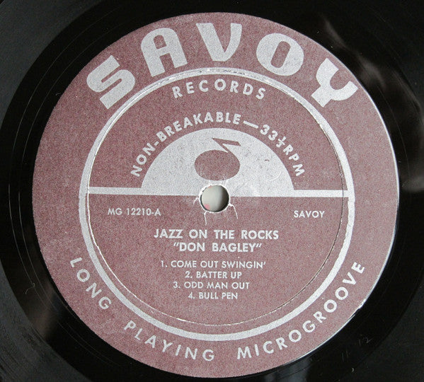 Don Bagley - Jazz On The Rocks (Vinyl, LP, Mono) Very Good Plus (VG+) / Very Good (VG)