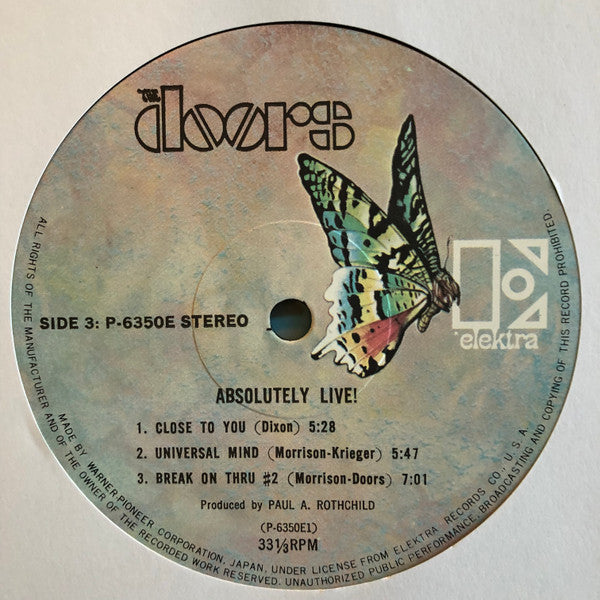 The Doors - Absolutely Live (Vinyl, LP, Album, Reissue)