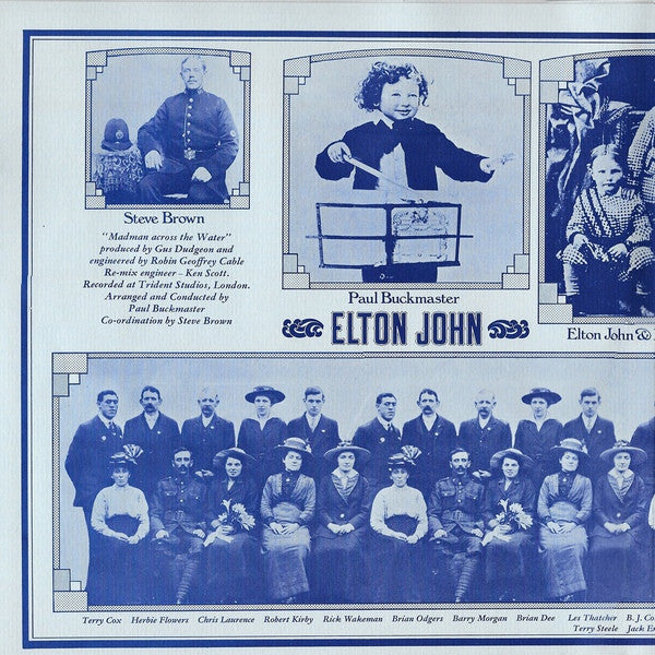 Elton John - Madman Across The Water (Vinyl, LP, Album) Good Plus (G+) / Very Good (VG)