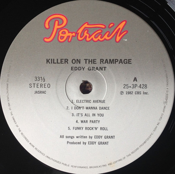 Eddy Grant - Killer On The Rampage (Vinyl, LP, Album)