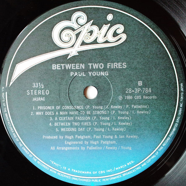 Paul Young - Between Two Fires (Vinyl, LP, Album)