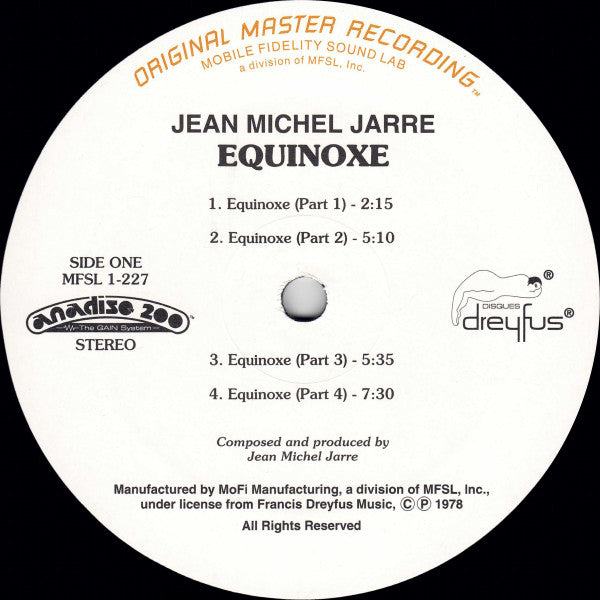 Jean-Michel Jarre - Equinoxe (Vinyl, LP, Album, Limited Edition, Numbered, Reissue) Mint (M) / Mint (M)