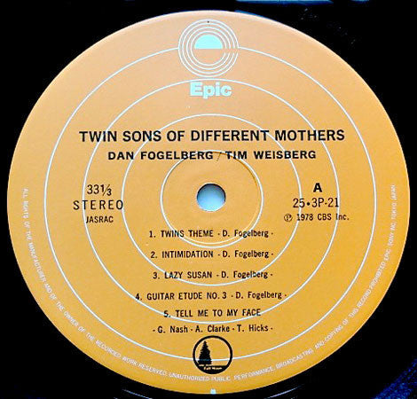 Dan Fogelberg - Twin Sons Of Different Mothers (Vinyl, LP, Album)