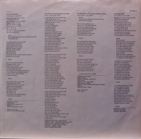 Francis Lalanne - Francis Lalanne (Vinyl, LP, Album, Reissue, Stereo)
