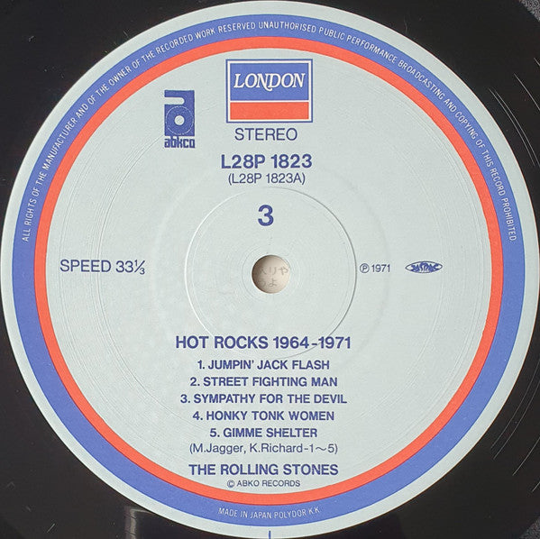 The Rolling Stones - Hot Rocks 1964-1971 (2xVinyl, LP, Compilation, Reissue) Near Mint (NM or M-) / Very Good Plus (VG+)
