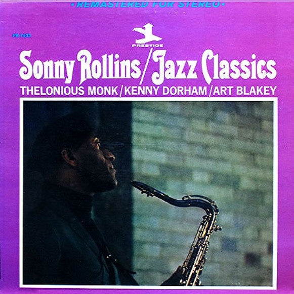 Sonny Rollins - Jazz Classics (Vinyl, LP, Album, Reissue, Remastered, Stereo) Very Good (VG) / Good (G)
