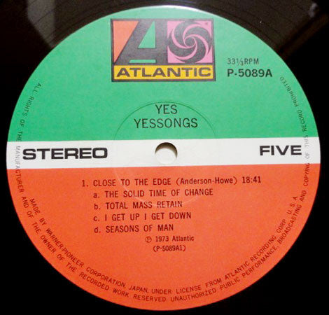 Yes - Yessongs (Vinyl, LP, Album)
