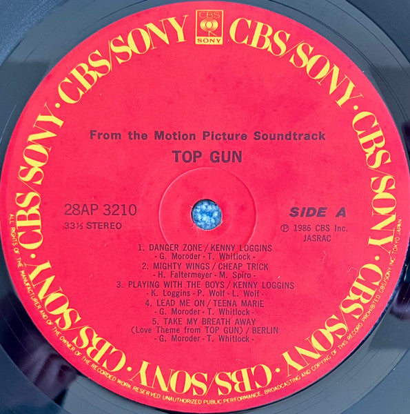 Various - Top Gun (Original Motion Picture Soundtrack) (Vinyl, LP, ...