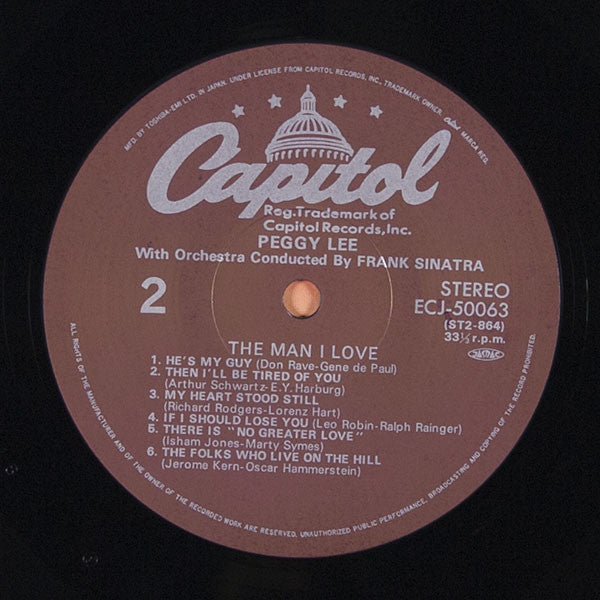 Peggy Lee - The Man I Love (Vinyl, LP, Album, Stereo, Reissue)