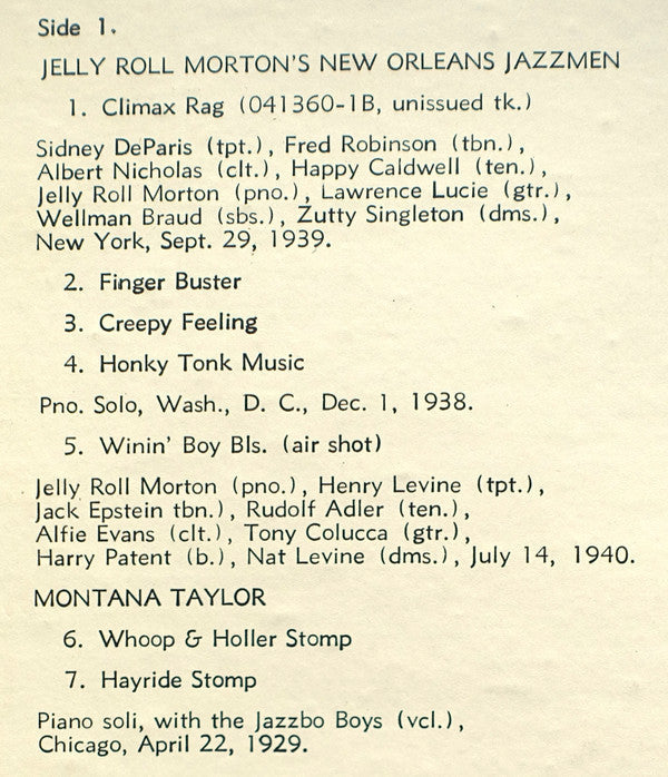 Various - Hot Pianos 1926-1940 (Vinyl, LP, Album, Compilation) Very Good Plus (VG+) / Good (G)