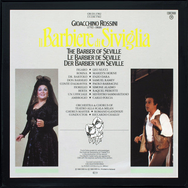 Gioacchino Rossini - Il Barbiere Di Siviglia (3xVinyl, Box Set, LP) Near Mint (NM or M-) / Very Good Plus (VG+)