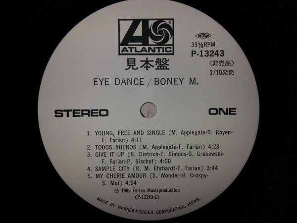 Boney M. - Eye Dance (Vinyl, LP, Album, Promo) Very Good (VG) / Very Good (VG)