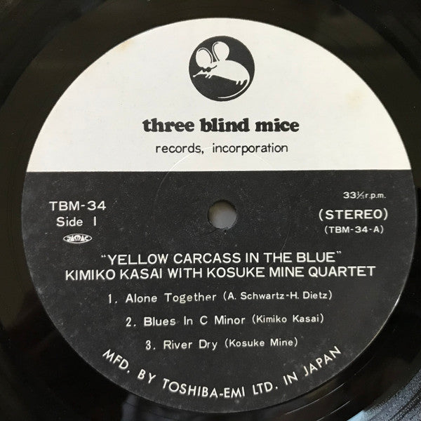 Kimiko Kasai - Yellow Carcass In The Blue (Vinyl, LP, Album, Reissue)