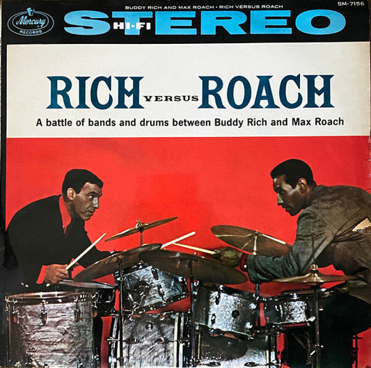 Buddy Rich - Rich Versus Roach (Vinyl, LP, Album, Stereo) Very Good (VG) / Very Good Plus (VG+)