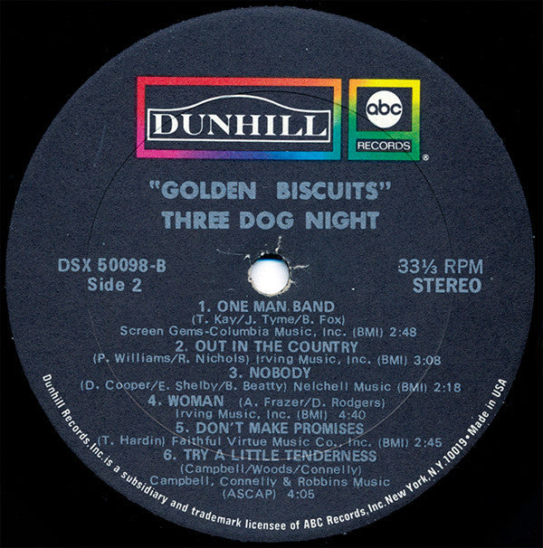Three Dog Night - Golden Bisquits (Vinyl, LP, Compilation) Good Plus (G+) / Good (G)
