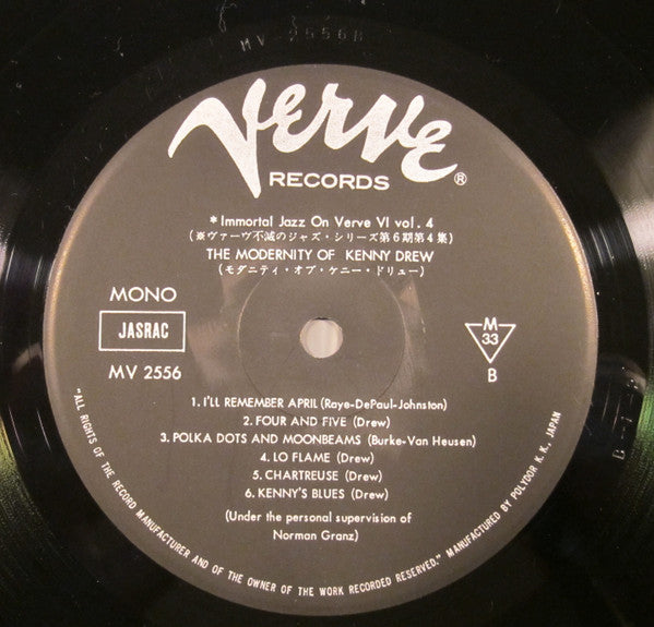 Kenny Drew - The Modernity Of Kenny Drew (Vinyl, LP, Compilation, Reissue, Mono) Very Good Plus (VG+) / Very Good Plus (VG+)