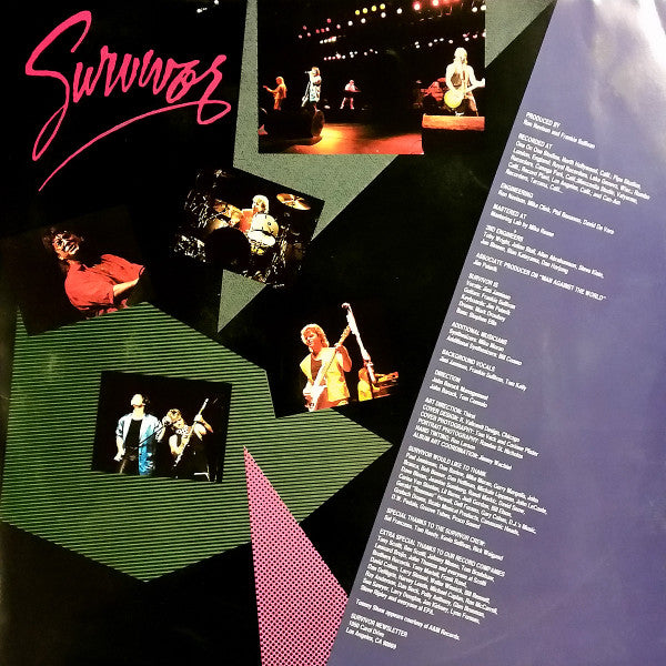 Survivor - When Seconds Count (Vinyl, LP, Album, Stereo) Very Good Plus (VG+) / Very Good (VG)