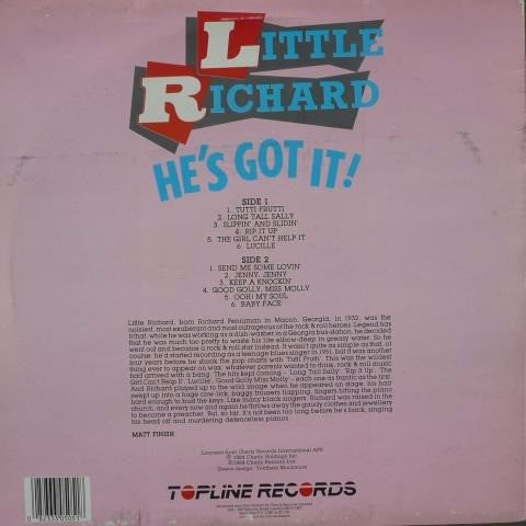 Little Richard - He's Got It! (Vinyl, LP, Compilation) Very Good (VG) / Very Good (VG)