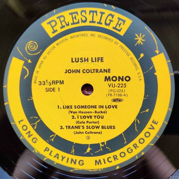 John Coltrane - Lush Life (Vinyl, LP, Album, Mono, Reissue) Very Good Plus (VG+) / Very Good Plus (VG+)