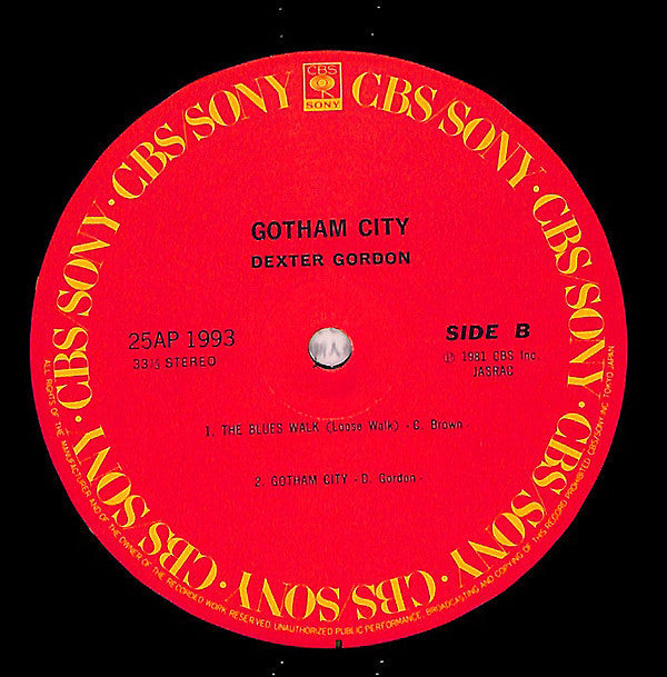 Dexter Gordon - Gotham City (Vinyl, LP, Album) Very Good Plus (VG+) / Very Good Plus (VG+)