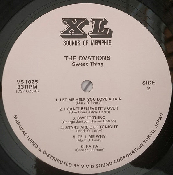 The Ovations - Sweet Thing (Vinyl, LP, Album) Very Good Plus (VG+) / Very Good (VG)