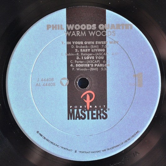 The Phil Woods Quartet - Warm Woods (Vinyl, LP, Album, Reissue) Very Good Plus (VG+) / Very Good (VG)